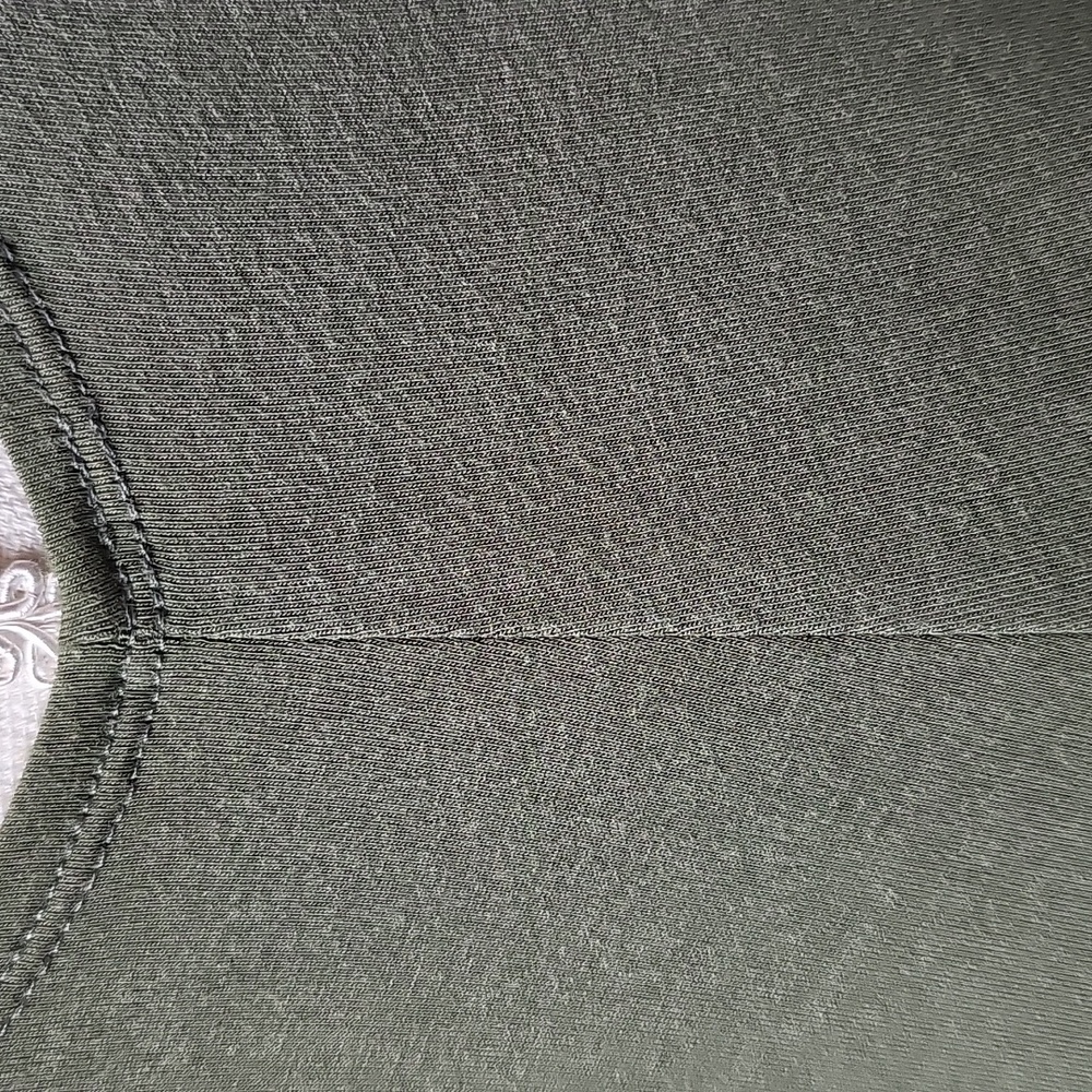 NEW DOUBLE ZERO ARMY GREEN PULLOVER SWING DRESS - Picture 9 of 11